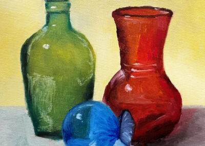 Study of Colored Glass